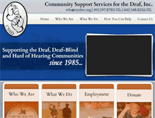 Tablet Screenshot of cssdinc.org